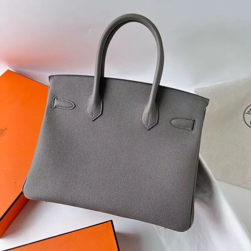 Back detail of authentic-feel Hermes Replica Handbag Store 30cm replica in Epsom leather