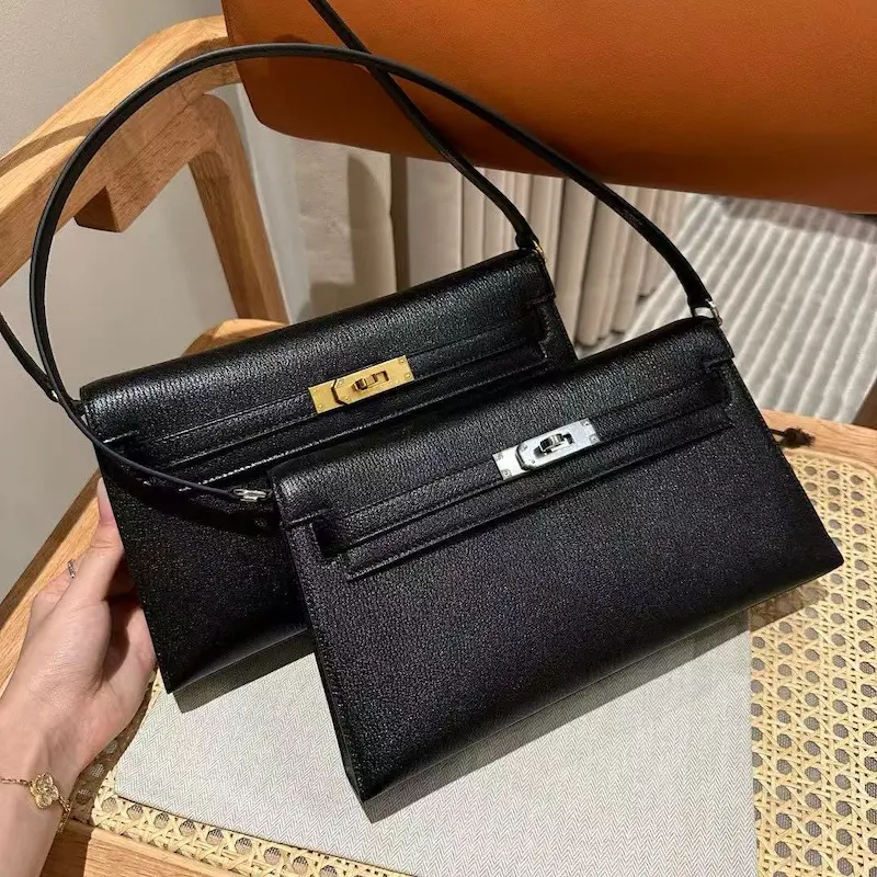 Replica Hermes Kelly Elan bag styled with accessories