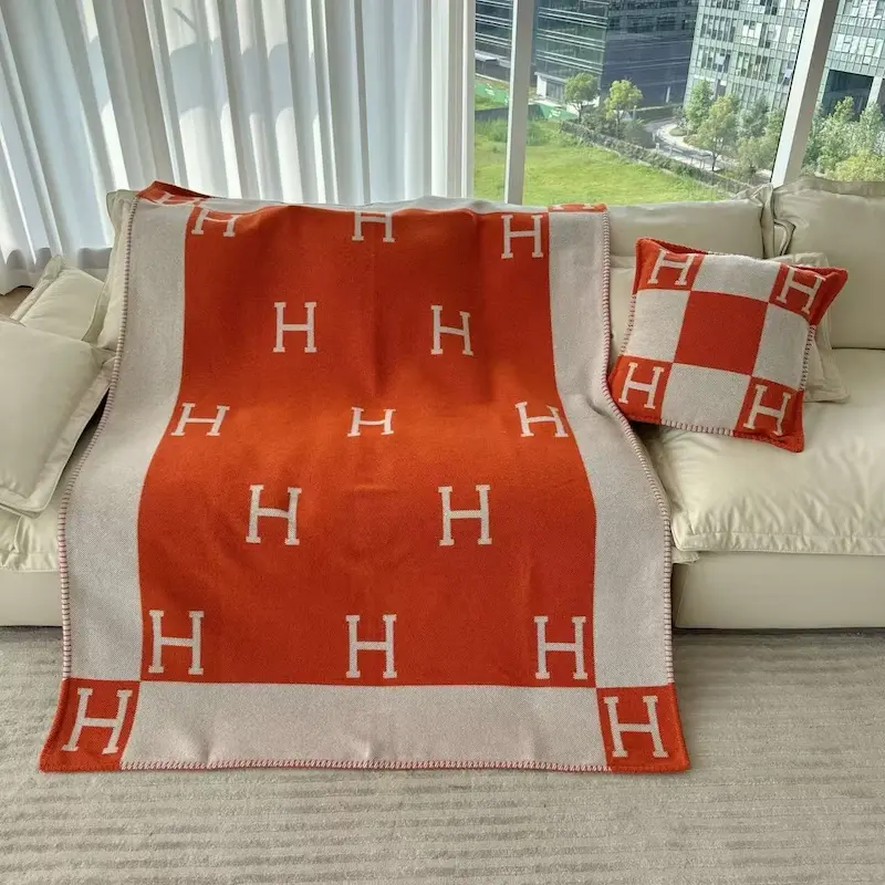 How To Spot A Fake Replica Handbag Store Bag: Hermes Home Collection Blanket and Pillows Texture