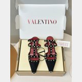 Valentino Rockstud Court Shoes In Kid Leather 40MM