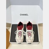 CC Calfskin & Mixed Fibers Sneakers