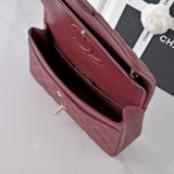 Top Quality CC 25cm Flap Handbags Caviar leather