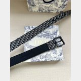 Christian Dior Micro Dior Oblique Jacquard belt 35mm