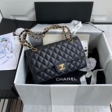 TOP CC Classical Flap 1112 Caviar leather Handbags 25cm