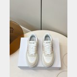 Celine BLOCK WEDGE SNEAKER IN CALFSKIN AND SUEDE CALFSKIN