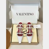 Valentino Rockstud Court Shoes In Kid Leather 40MM