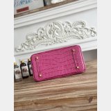 Top Hermes 25CM Croco Vein birkin Bag