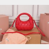 MIU MIU Wander matelasse nappa leather hobo mini-bag