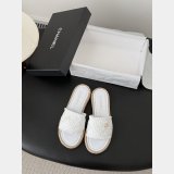 2026 Chanel raffia slide sandals