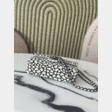CC Water droplet black and white pearl Handbag 20CM