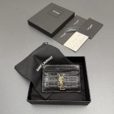 CASSANDRE MATELASSE card case in grain leather