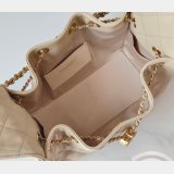 Perfect 25 Hobo Grained Calfskin AS5293 Gold Metallic Finish
