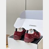 CC Calfskin & Mixed Fibers Sneakers