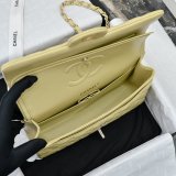 TOP CC Flap 1112 Lambskin 25cm Handbags Light golden hardware