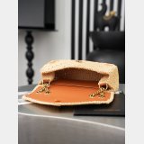 YSL LOULOU HANDBAG in raffia
