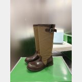Prada Leather and canvas boots