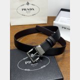 Prada Saffiano Leather Reversible Belt