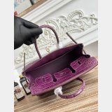 Best Hermes 25CM Croco Vein birkin Bag