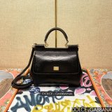 Dolce & Gabban Lizard-skin pattern Sicily handbag 20CM