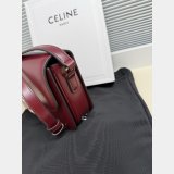 TEEN TRIOMPHE BAG IN SHINY CALFSKIN WITH ENAMEL CLOSURE