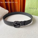 Luxury Belt with Interlocking G buckle