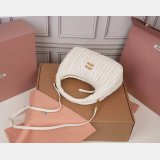 MIU MIU Wander matelasse nappa leather hobo bag 25CM