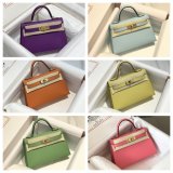 Top Hermes human handmade stichign Mini Kelly