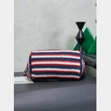 MIU MIU Fabric Crochet Pouch Multicolor