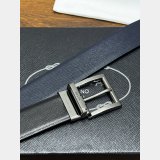 Prada Saffiano Leather Reversible Belt