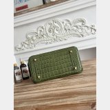 Luxury Hermes 25CM Croco Vein birkin Bag