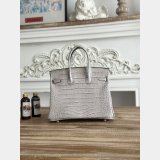 Top Hermes 25CM Croco Vein birkin Bag