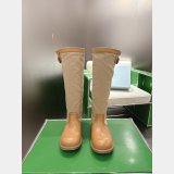 Prada Leather and canvas boots