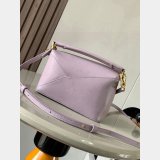 Best Loewe Mini Puzzle Calf Leather Handbag 18cm