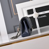 Top Quality CC 25cm Flap Handbags Lambskin
