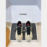 CC Calfskin & Mixed Fibers Sneakers