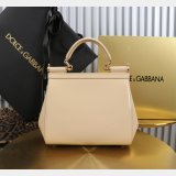 Dolce & Gabban patent leather Sicily handbag 20CM