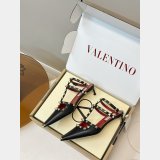 Valentino Rockstud Court Shoes In Kid Leather 40MM