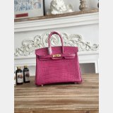 Top Hermes 25CM Croco Vein birkin Bag