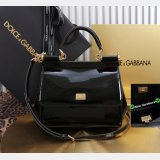 Dolce & Gabban patent leather Sicily handbag 20CM