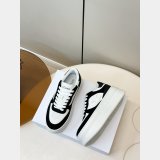 Celine BLOCK WEDGE SNEAKER IN CALFSKIN AND SUEDE CALFSKIN