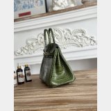Luxury Hermes 25CM Croco Vein birkin Bag