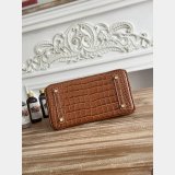 Best Hermes 25CM Croco Vein birkin Bag