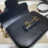 Fake Gucci Horsebit 1955 small black 658574 bag