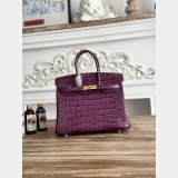 Best Hermes 25CM Croco Vein birkin Bag