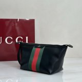 Gucci Luxury 875159 Small GG Toiletry Case With Web Bag