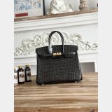 Luxury Hermes 25CM Croco Vein birkin Bag