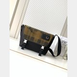 Medium Flex messenger in canvas and suede