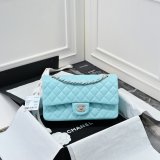 TOP CC Flap 1112 Lambskin 25cm Handbags Light golden hardware