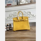 Top Hermes 25CM Croco Vein birkin Bag