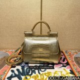 Dolce & Gabban Lizard-skin pattern Sicily handbag 20CM